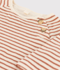 PETIT BATEAU Tee-shirt à rayures bébé en tubique en coton A051O 01